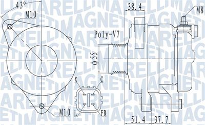 Alternator MAGNETI MARELLI 063732121010