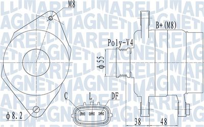 Alternator MAGNETI MARELLI 063732124010