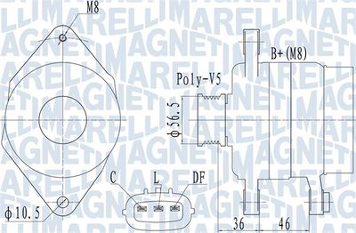 Alternator MAGNETI MARELLI 063732127010