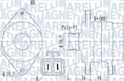 Alternator MAGNETI MARELLI 063732128010