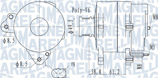 MAGNETI MARELLI 063732137010 Alternator