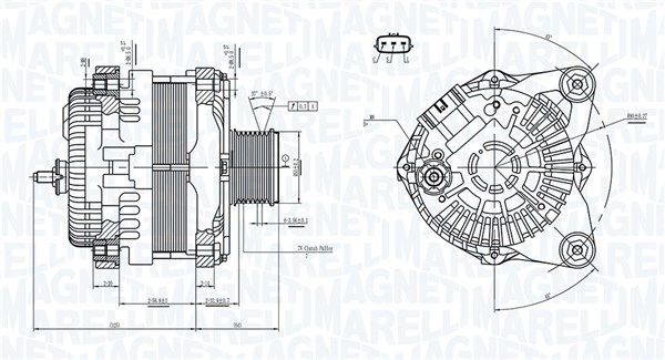 MAGNETI MARELLI 063732182010 Alternator
