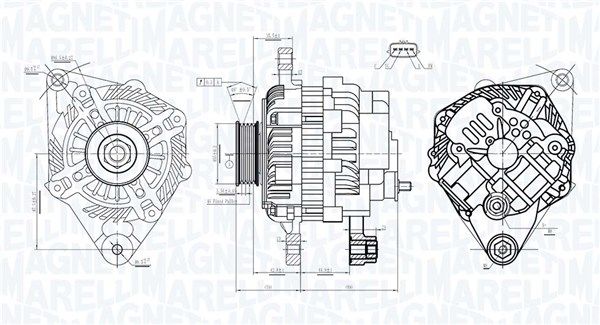 MAGNETI MARELLI 063733526010 Alternator