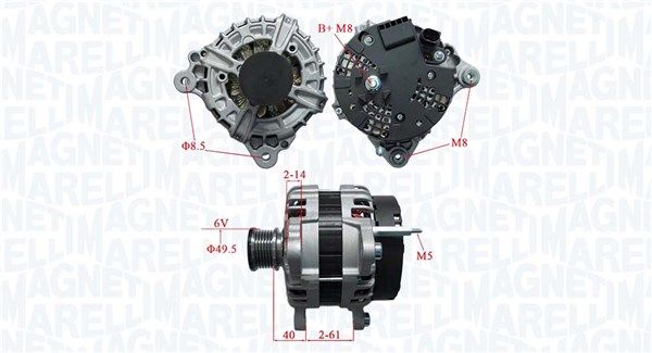 MAGNETI MARELLI 063736195010 Alternator