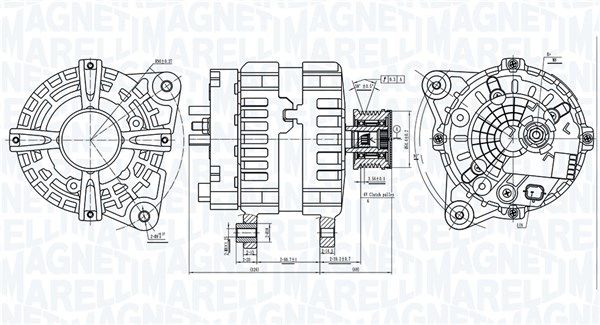 MAGNETI MARELLI 063736381010 Alternator