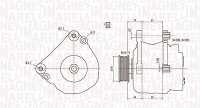 Alternator MAGNETI MARELLI 063738290010