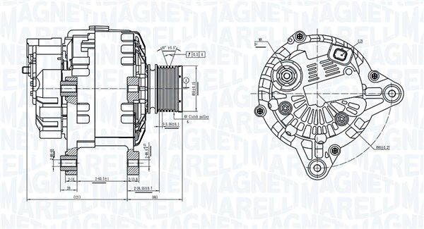 MAGNETI MARELLI 063739064010 Alternator
