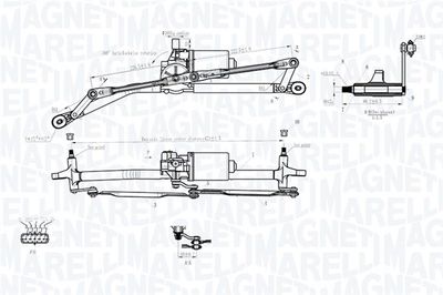 Window Cleaning System MAGNETI MARELLI 064012001011