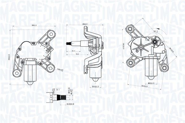 MAGNETI MARELLI 064070700010 Wiper Motor