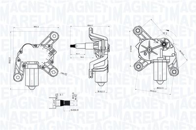 Wiper Motor MAGNETI MARELLI 064070700010