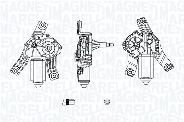 MAGNETI MARELLI 064071300010 Wiper Motor
