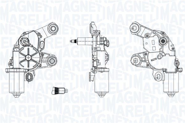 MAGNETI MARELLI 064075400010 Wiper Motor