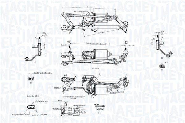 MAGNETI MARELLI 064351746010 Window Cleaning System
