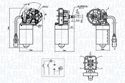 Wiper Motor MAGNETI MARELLI 064370000010