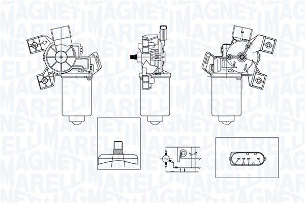 MAGNETI MARELLI 064371200010 Wiper Motor