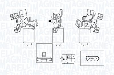 Wiper Motor MAGNETI MARELLI 064371200010