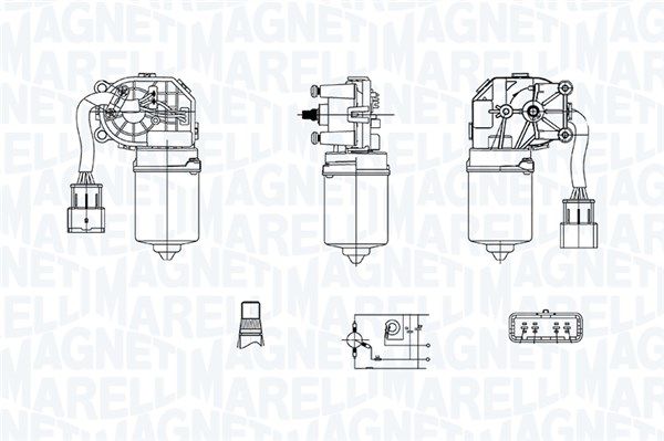 MAGNETI MARELLI 064375900010 Wiper Motor