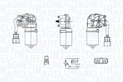 Wiper Motor MAGNETI MARELLI 064375900010