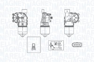 Wiper Motor MAGNETI MARELLI 064376090010