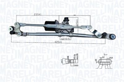 Window Cleaning System MAGNETI MARELLI 064376100010