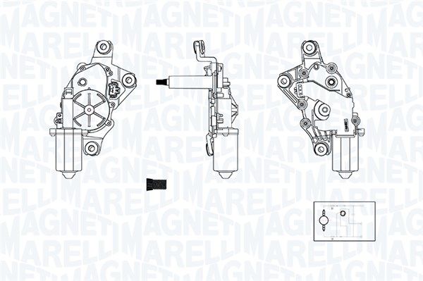 MAGNETI MARELLI 064377000010 Wiper Motor