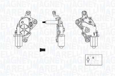 Wiper Motor MAGNETI MARELLI 064377000010