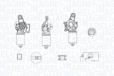 Wiper Motor MAGNETI MARELLI 064379300010