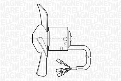 Interior Blower MAGNETI MARELLI 069401251010