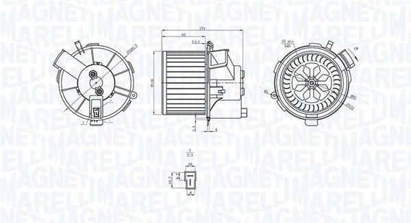 MAGNETI MARELLI 069412200010 Interior Blower