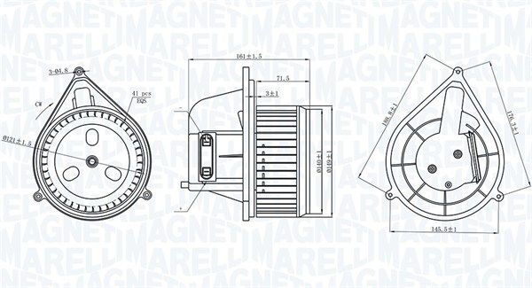 MAGNETI MARELLI 069412206010 Interior Blower
