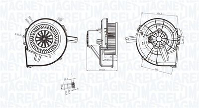 Interior Blower MAGNETI MARELLI 069412211010