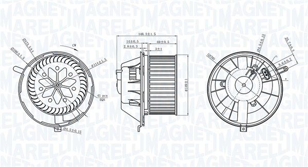 MAGNETI MARELLI 069412229010 Interior Blower
