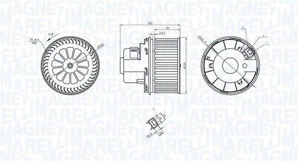 MAGNETI MARELLI 069412235010 Interior Blower