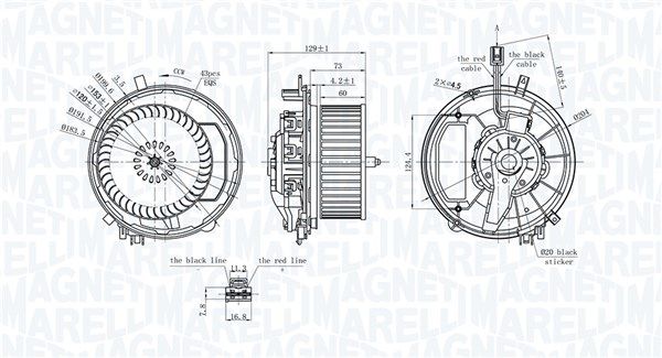 MAGNETI MARELLI 069412245010 Interior Blower