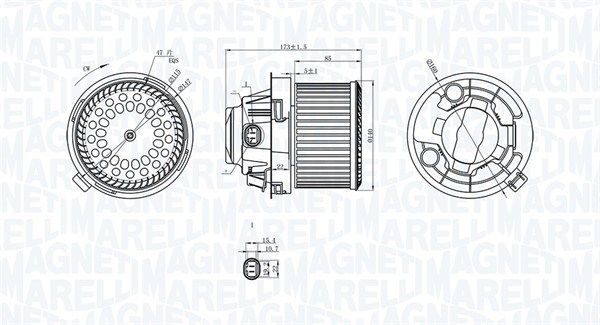 MAGNETI MARELLI 069412258010 Interior Blower