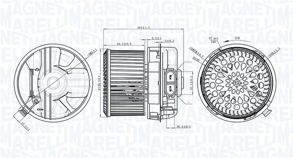 MAGNETI MARELLI 069412272010 Interior Blower