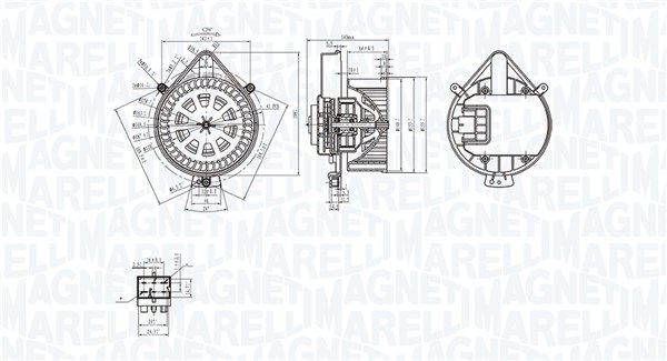 MAGNETI MARELLI 069412281010 Interior Blower