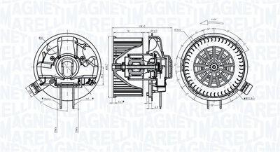 Interior Blower MAGNETI MARELLI 069412305010