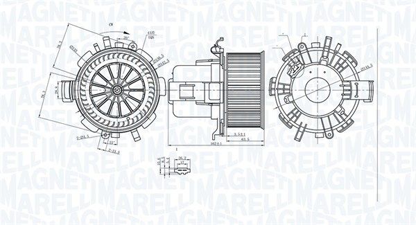 MAGNETI MARELLI 069412315010 Interior Blower