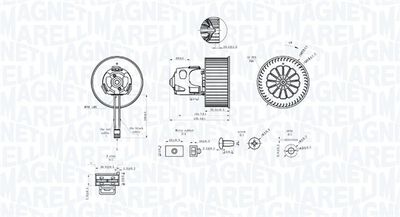 Interior Blower MAGNETI MARELLI 069412344010
