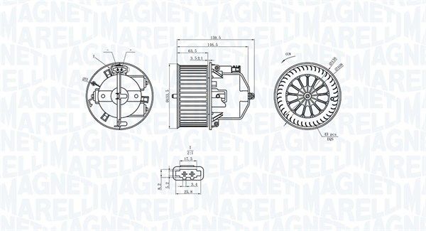 MAGNETI MARELLI 069412360010 Interior Blower