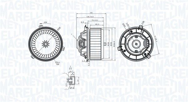 MAGNETI MARELLI 069412363010 Interior Blower