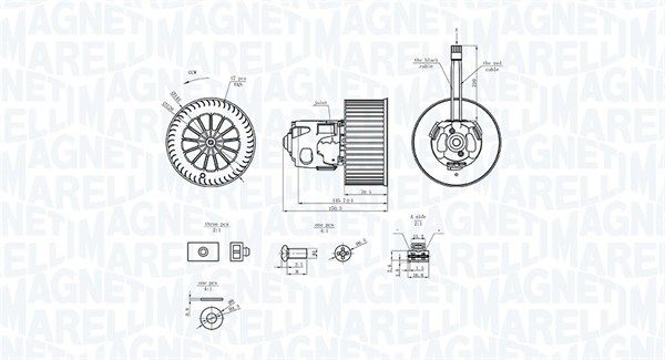 MAGNETI MARELLI 069412365010 Interior Blower