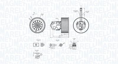 Interior Blower MAGNETI MARELLI 069412365010