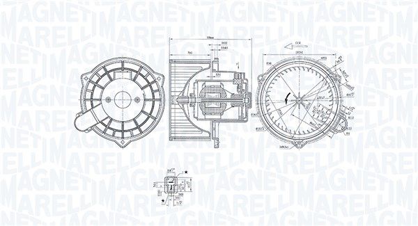 MAGNETI MARELLI 069412367010 Interior Blower