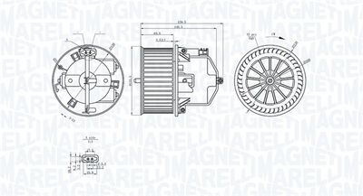 Interior Blower MAGNETI MARELLI 069412371010