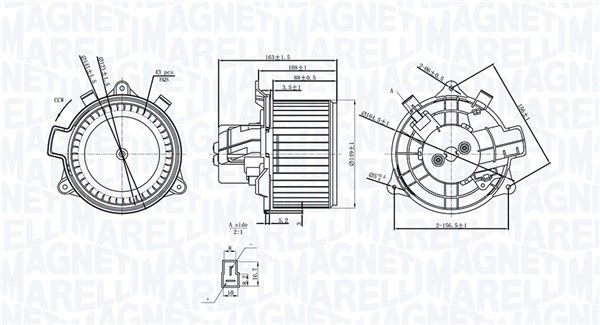 MAGNETI MARELLI 069412375010 Interior Blower