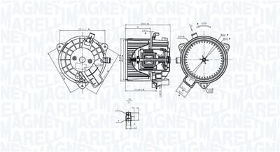 Interior Blower MAGNETI MARELLI 069412381010