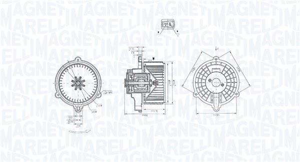 MAGNETI MARELLI 069412384010 Interior Blower