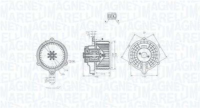 Interior Blower MAGNETI MARELLI 069412384010